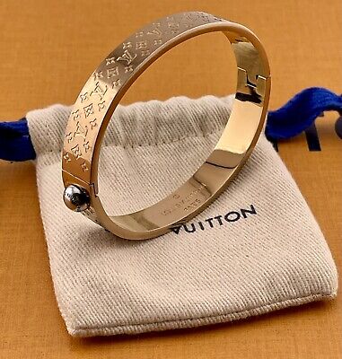LOUIS VUITTON Cuff Nanogram Bangle Bracelet M00253 Size S LOUIS VUITTON Cuff Nanogram Bangle Bracelet M00253 Size S