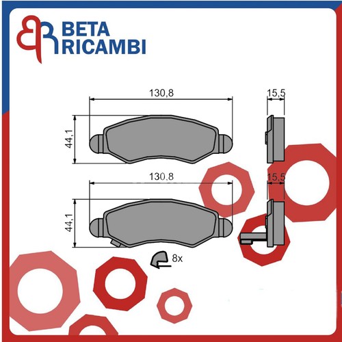 Pastiglie Freno Per Opel Agila (A) Suzuki Ignis 2 II Wagon R+ Pattini Anteriori - Foto 2 di 4