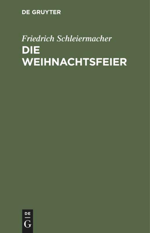 Die Weihnachtsfeier | Buch | 9783111121468