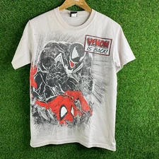 Vintage Marvel Mad Engine Venom Spider-Man Eddie Brock Shirt SZ Small