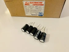 New SuperTech  Axial RoHs Electrolytic Capacitors 3300uF  16V ±20% - Lot of 5