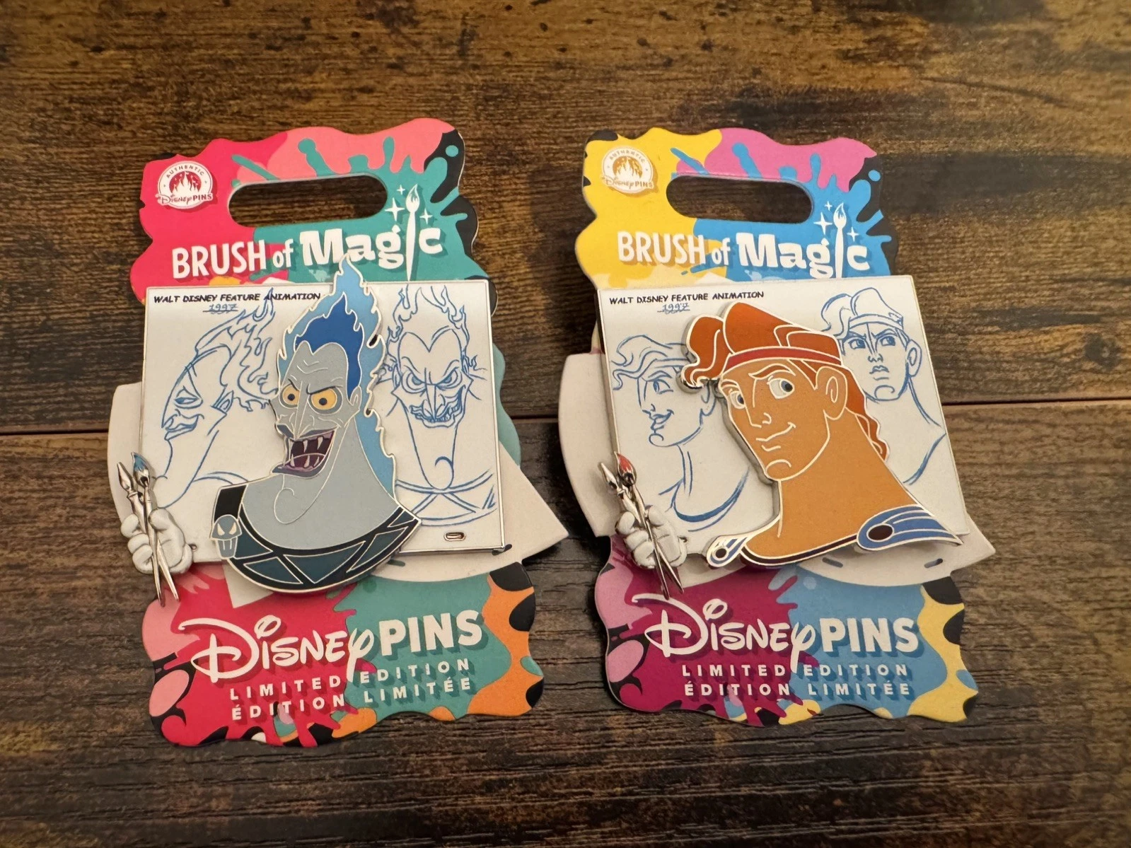 Disney Brush of Magic HADES & HERCULES Limited Edition Pin 🎨 🖌️ ✨