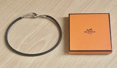 HERMES Echtleder Armband Modell Jumbo Farbe schwarz, Original.