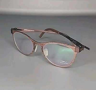 Handmade OVVO Optics 3085 Brazilian Ebony Wood Titanium Frames 50/20/135