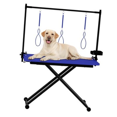 Foldable Large Dog Grooming Table Waterproof High Strength Pet Station for