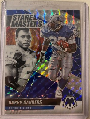 2021 Panini Mosaic Stare Masters Mosaic Blue #24 Barry Sanders 95/99