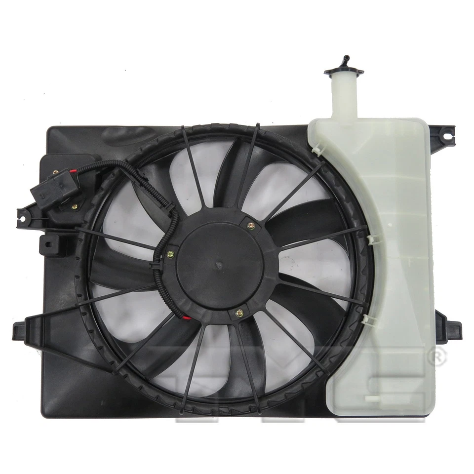 Radiator Condenser Cooling Fan Assembly for 14-16 Hyundai Elantra/15-16 Forte - Image 2 of 4