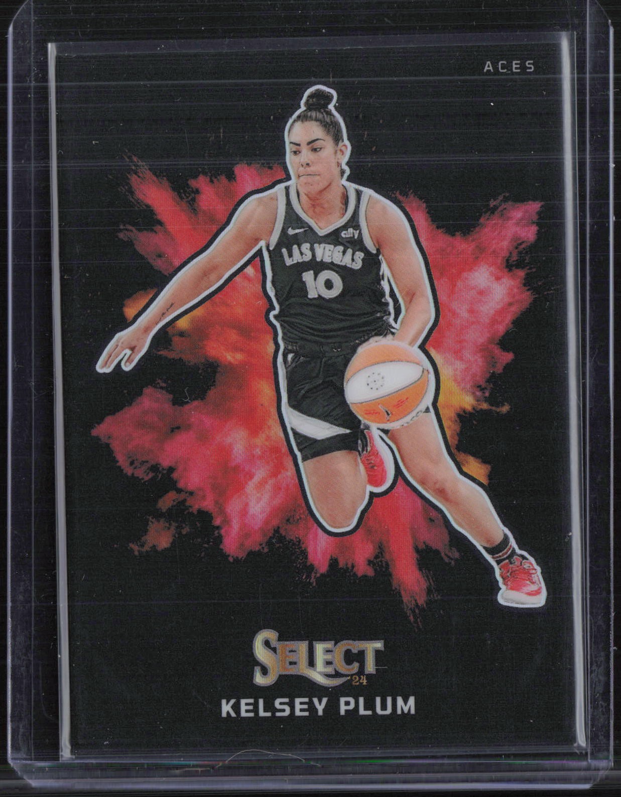 2024 Panini Select WNBA Black Color Blast #10 Kelsey Plum SP Case Hit