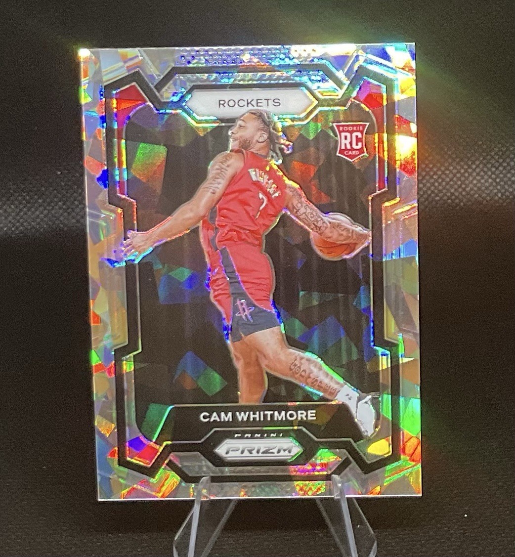 2023-24 Panini Prizm Prizm Cracked Ice #129 Cam Whitmore RC Rookie
