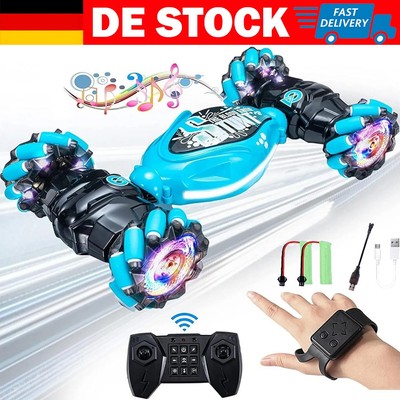 Ferngesteuertes Auto 4WD 2.4GHz für Kinder Gestensteuerung 360° Flips mit Licht