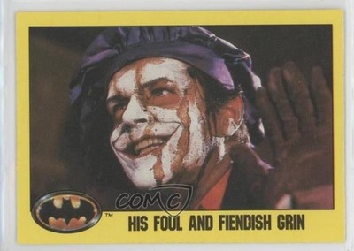 1989 O-Pee-Chee Batman The Joker His Foul and Fiendish Grin #238 0r7h