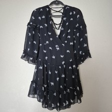 Forever 21 Floral Mini Dress | Size Small | Black | New