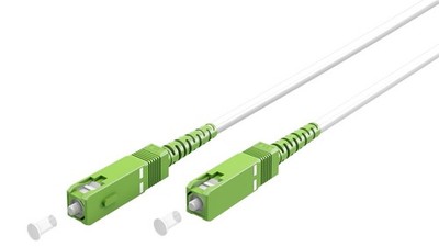 Goobay 59604 Glasfaserkabel (FTTH), Singlemode (OS2) White, (Simplex), 20 m, 20