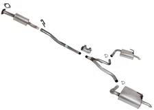 Resonator Pipe Muffler Dual Exhaust System for Nissan Altima 2.5 19-23 Front Dr