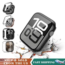 For Apple Watch Series 11 10 42/46mm Bumper Case Tempered Glass Screen Protector