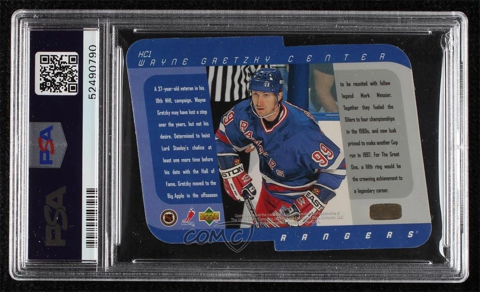 1996-97 SP Holoview Collection Wayne Gretzky #HC1 PSA 9 MINT HOF - Image 2 of 2