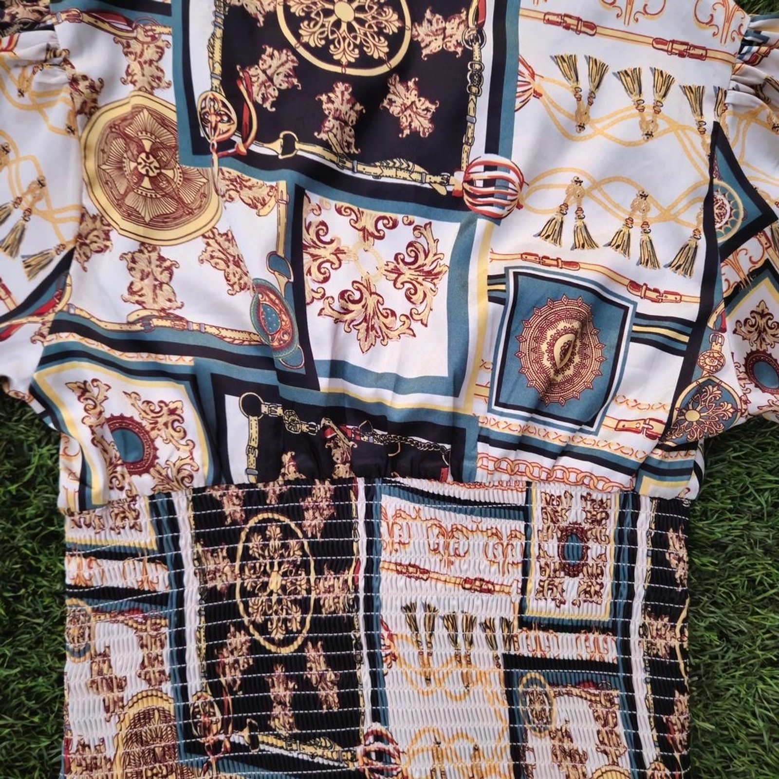 Guess Multicolor Patterned Blouse - Size M - image 5