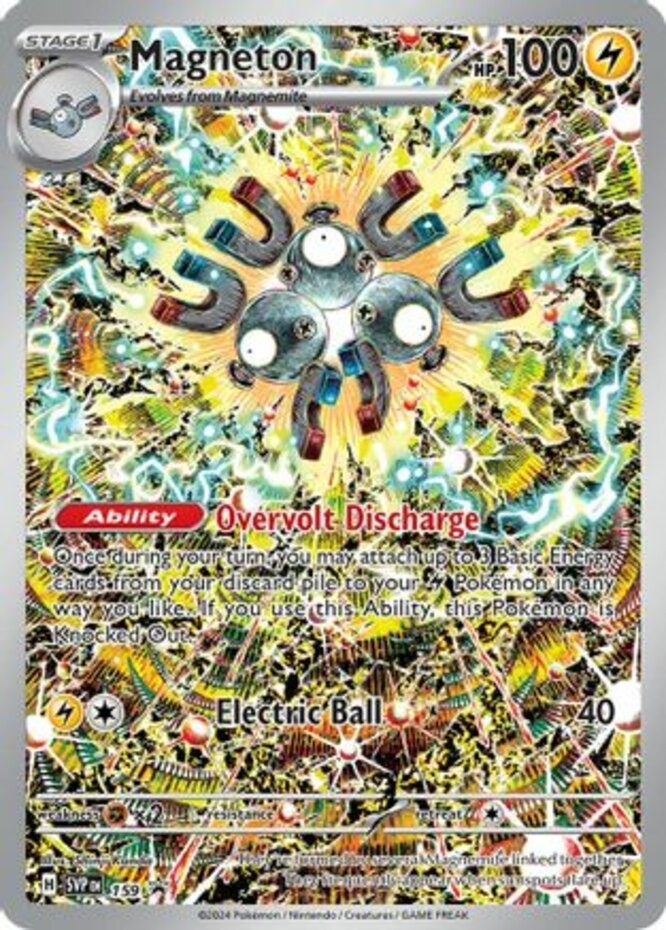 LP Pokemon Magneton - SVP159 - SVP Black Star Promos Lightly Played SV Black Sta