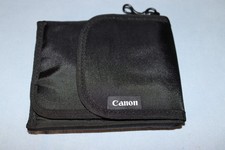 Canon Filter / SD Card / Battery / Accessory Pouch Black Case - Excellent Cond
