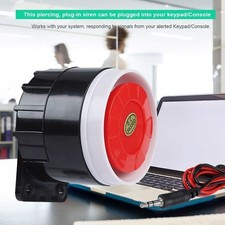 120dB DC 12V Mini Red Wired Horn Siren Sound Alarm System Warning Horn