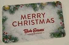 BOB EVANS  Merry Christmas, Farmhouse Kitchen Gift Card, Collectible, Mint