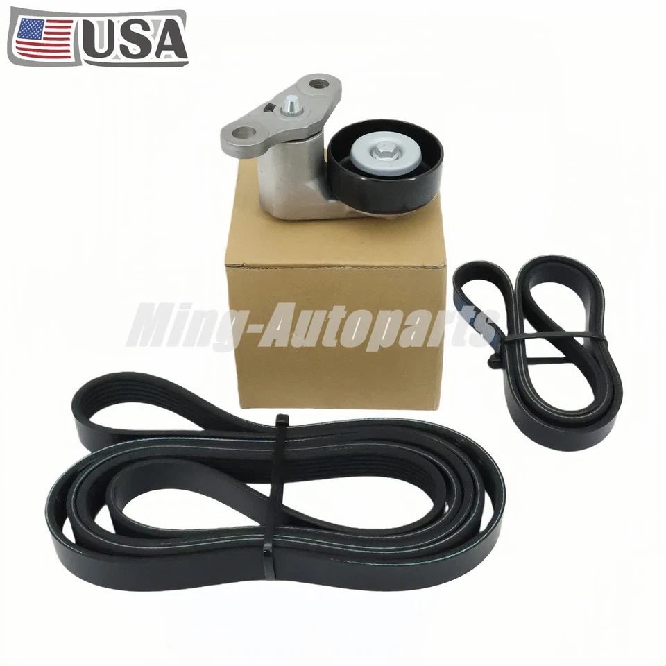Kit de tensor de correa de transmisión serpentina 3X para Chevrolet Silverado GMC Yukon Hummer Foto 3 de 4