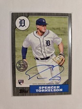 2022 Topps Spencer Torkelson RC 1987 Anniversary Auto Black SP #/199 Tigers