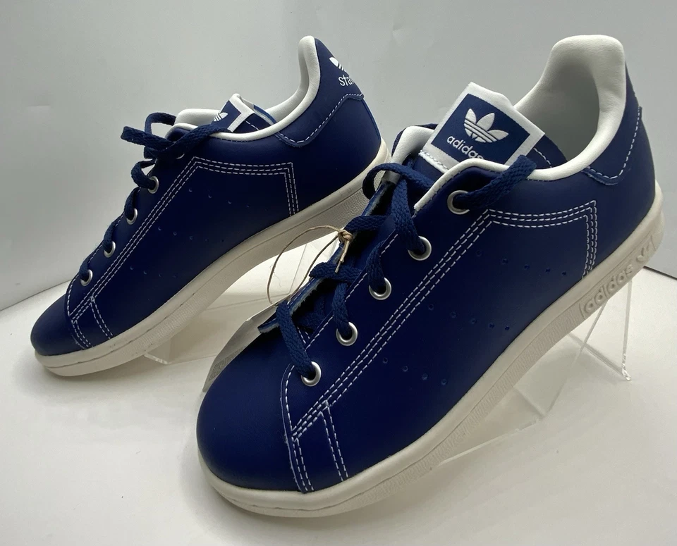 Adidas Stan Smith C Niños Talla 2Y Tenis Azul Marino Blanco Zapato IG0572 Foto 4 de 4