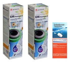 2 x Prime Inventions Wasserfilter EM Premium 5 + Tabs zur Gerätereinigung