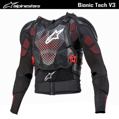 ALPINESTARS BIONIC TECH V3 LEVEL 2 CROSS ENDURO GESCHIRR SCHWARZ