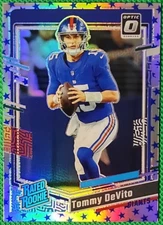 2023 Optic Tommy Devito Rated Rookie Holo Blue Stars Prizm SSP