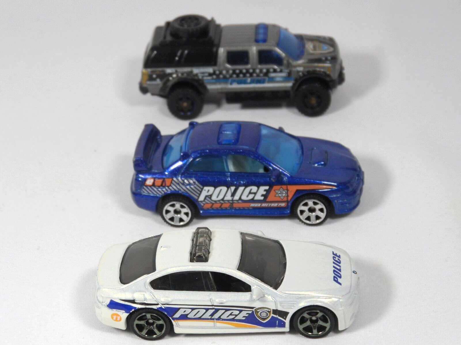 Lot of 3 Matchbox Police Vehicles