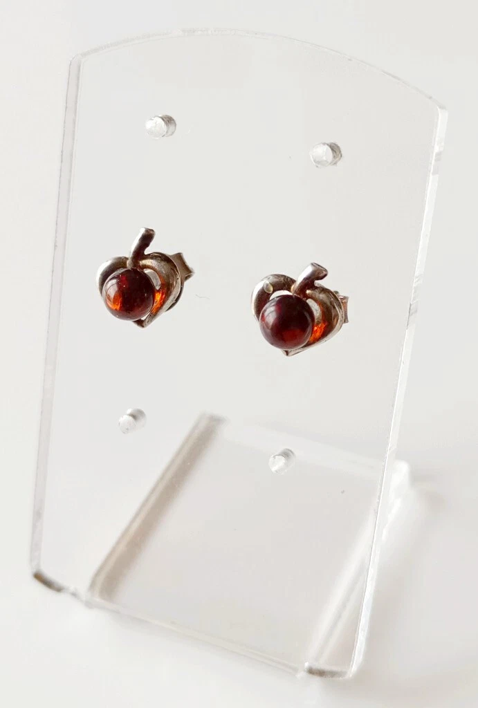 Boucles D'oreilles Vintage Pierres Ambre – Bijou Fantaisie élégant Et Unique