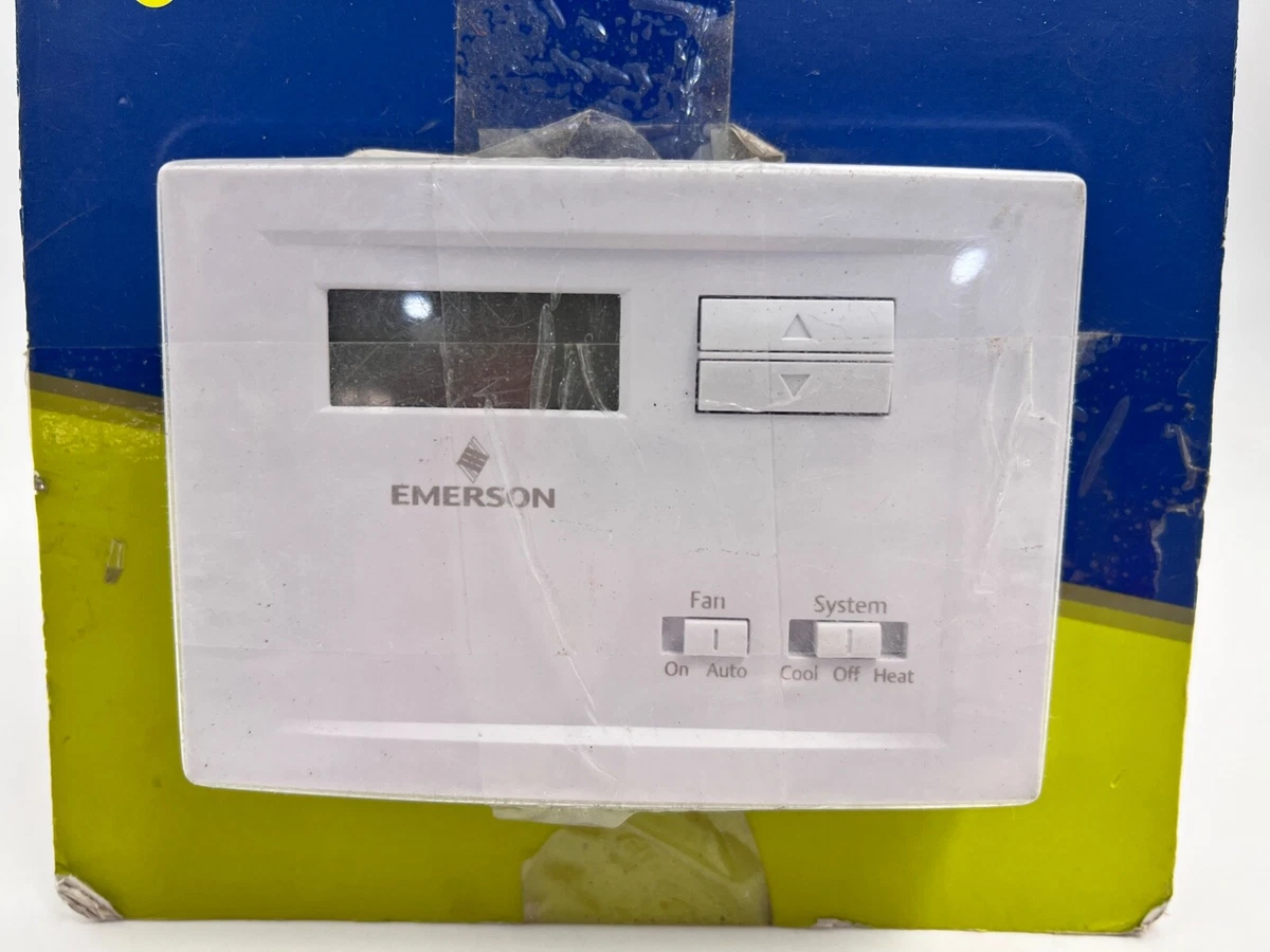 White Rodgers Emerson NP110 White Heating/Cooling Single Stage Thermostat |  eBay