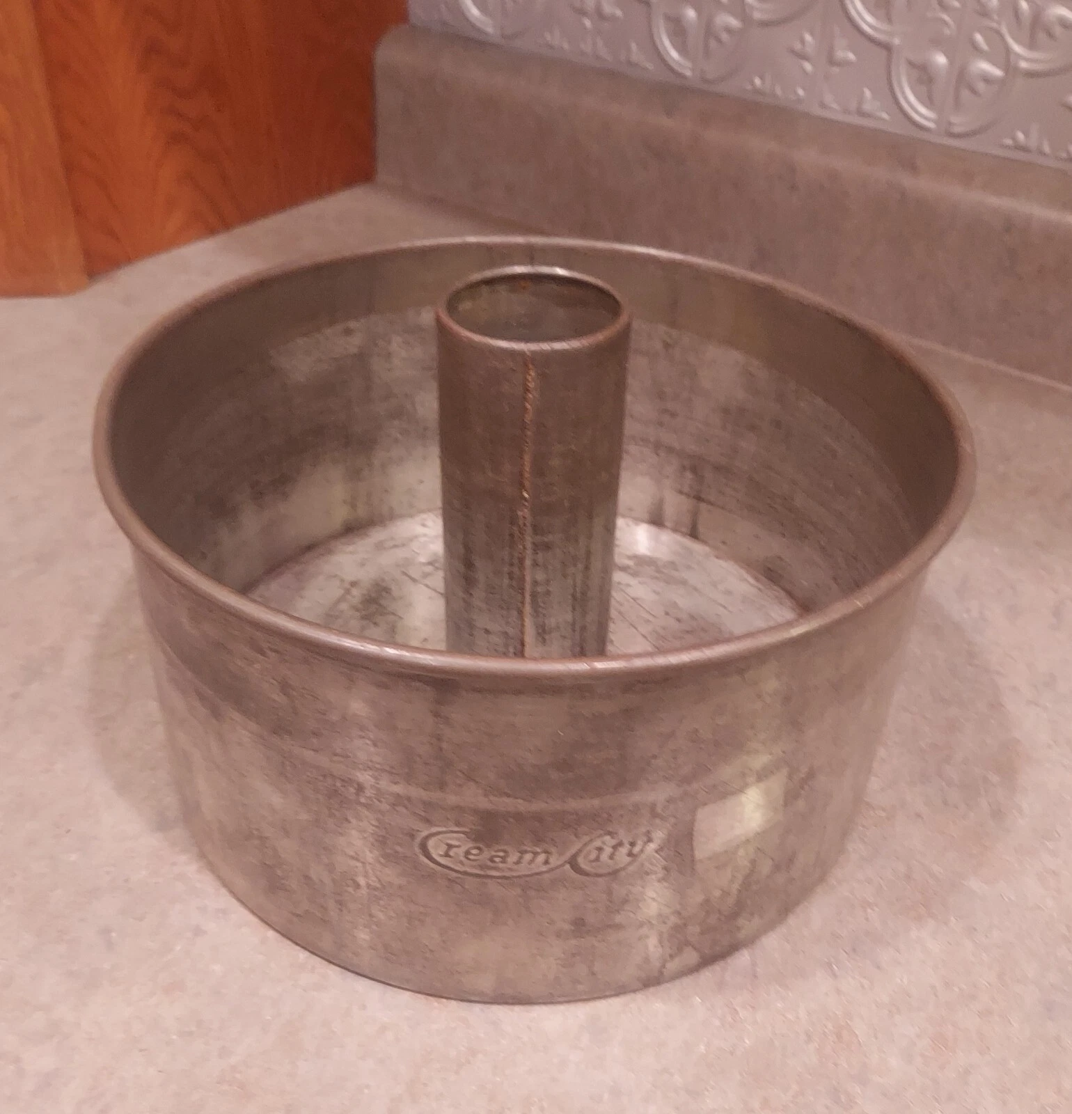 VINTAGE 9" x 4.75" Cream City Springform Pan W/ Angel Food /Bundt Cake Insert