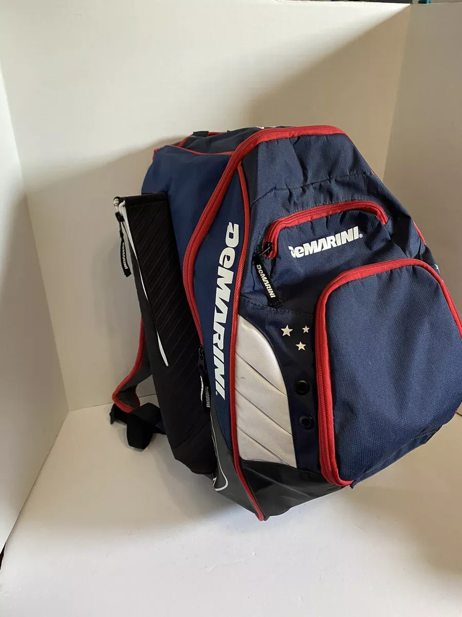 Demarini voodoo rebirth clearance backpack red white blue