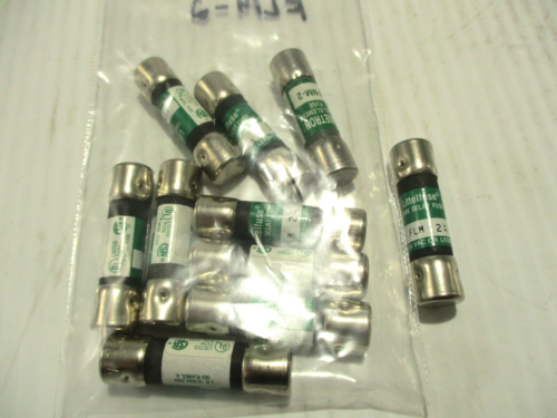 NEW LOT OF 10 LITTELFUSE FLM-2 2A/AMP FUSE