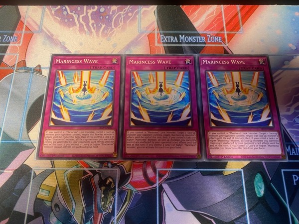 YuGiOh Marincess Wave LED9-EN045 1st Ed (x3) Marincess Deck English NM