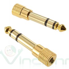 3.5Mm Weiblich Zu 6.35Mm Männlich Vergoldet 94PU