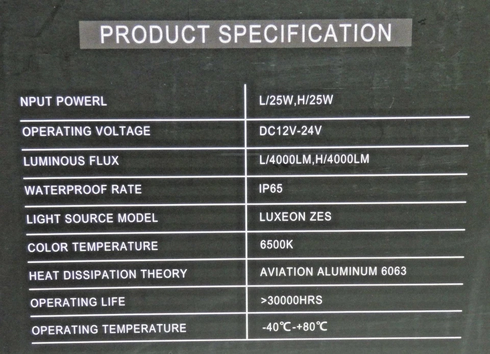 H8 LED Headlight kit (Quakeworld) Free P&P to Uk Mainland - Image 4 of 4
