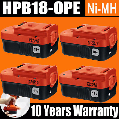 1-4Pack 18V for Black and Decker HPB18 18 Volt 4.5Ah Battery HPB18-OPE replace