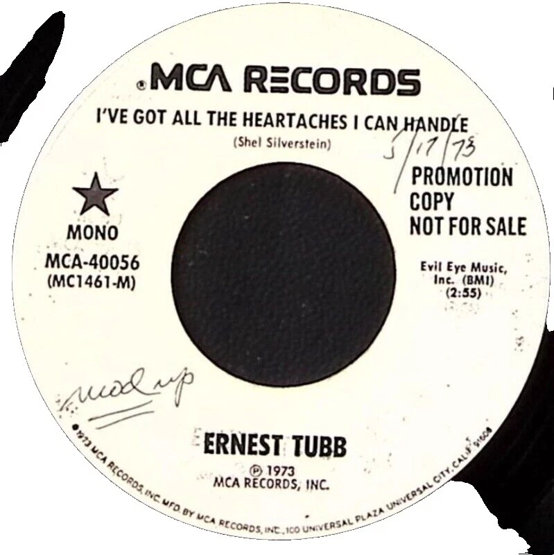 Ernest Tubb Very Good (VG) Sleeve 45 RPM Vinyl Records