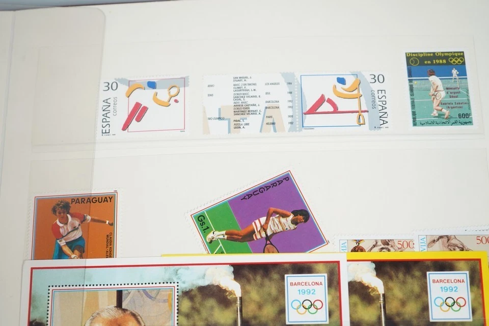 COLECCIÓN OLÍMPICA MUNDIAL DE 225+ SELLOS EN SU MAYORÍA COMO NUEVOS - ALGUNOS USADOS Foto 2 de 4