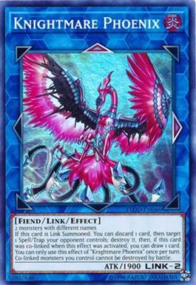 Yugioh! LP Knightmare Phoenix - FLOD-EN046 - Super Rare - Unlimited Edition Ligh