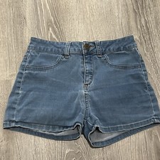 So Junior Shorts Sz 3 Medium Blue Denim Wash Stretch Front Pockets Minimalist