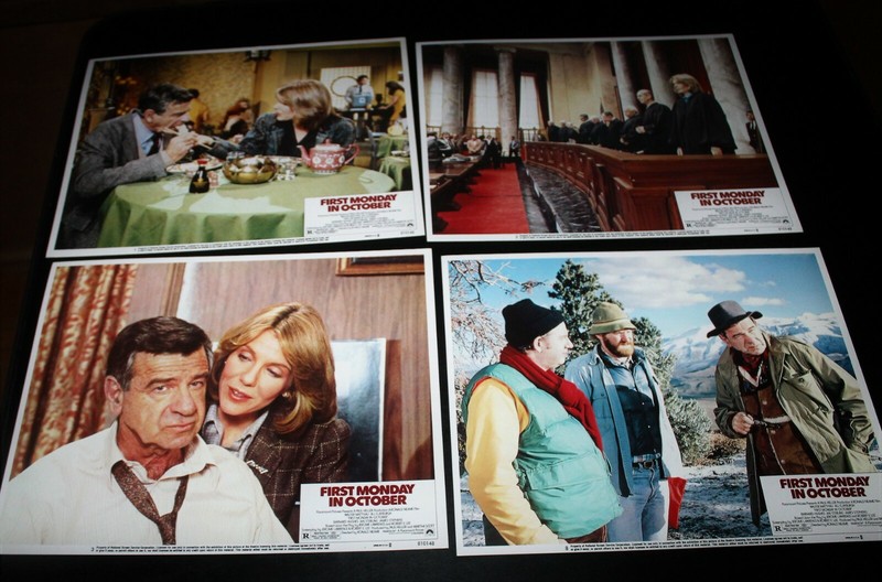 FIRST MONDAY IN OCTOBER Lobby Card Set Jill Clayburgh, Walter Matthau