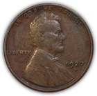 1927-D Lincoln Wheat Cent Extremely Fine XF Coin #22159