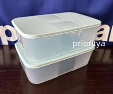 Tupperware Freezer Mates Medium #2 Container 1.5L/6c Set 2 Ice Cube Seal New