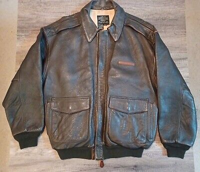 90's Vintage Type A-2 Averix Leather Bomber Jacket 90's Vintage Type A-2 Averix Leather Bomber Jacket