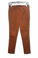 MADE IN ITALY VINTAGE PELLE LEATHER /SUEDE PANTS STRAIGHT LEG CAMEL Size 6